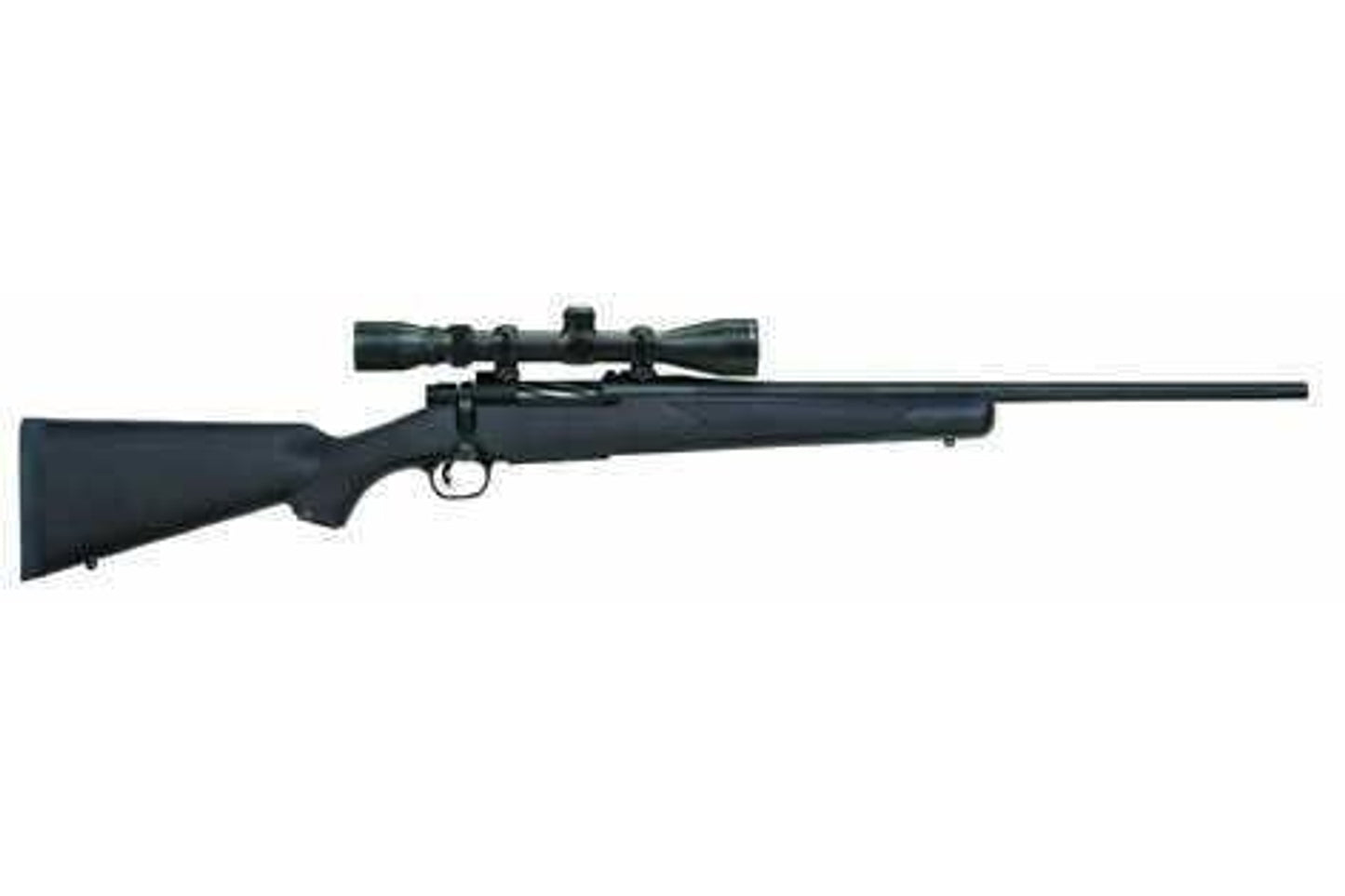 Mossberg Patriot 243 Winchester 22" Fluted Barrel Blued Finish Synthetic Stock Scoped Combo Package Bolt Action Rifle 27931