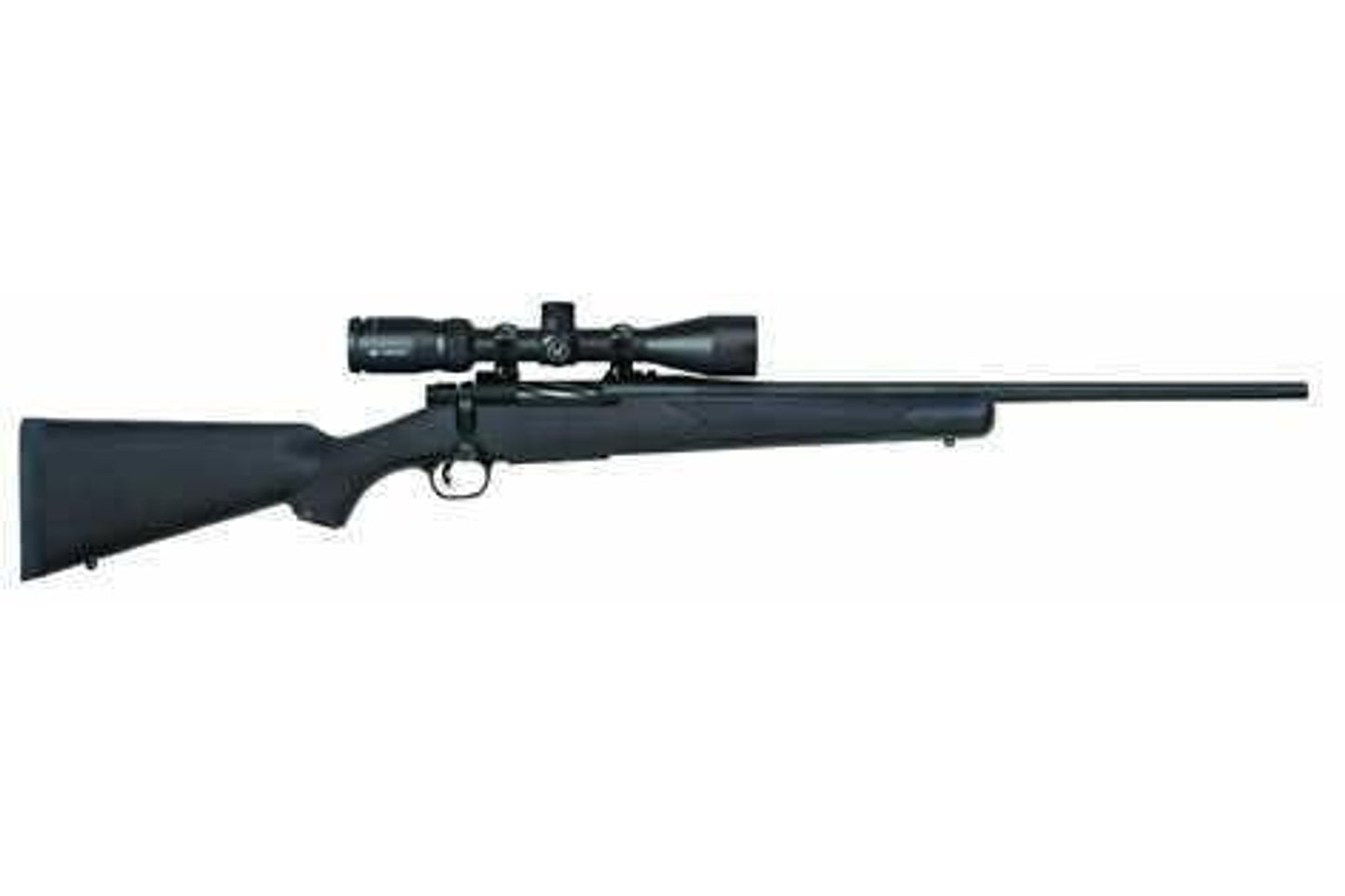Mossberg Patriot Bolt Action Rifle 30-06 Springfield 22" Barrel Black Synthetic Stock Blued Finish Vortex Crossfire II 3-9x40mm Scope