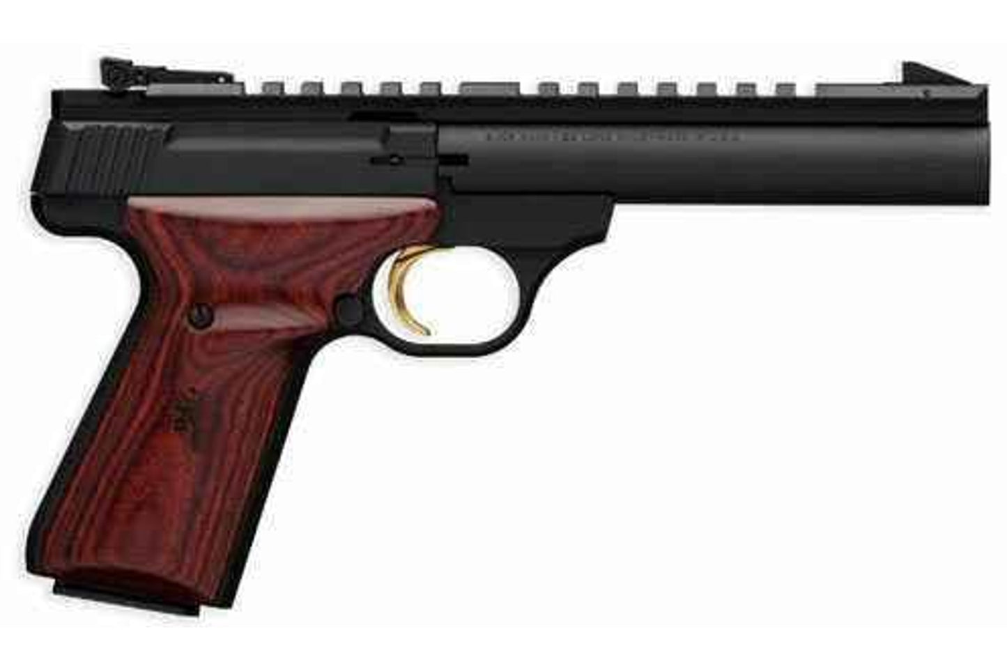 Browning Buckmark Semi-Auto Pistol Field 22LR 5 1/2" Barrel Target Rosewood Grip 10 Round Matte Black Finish Blued