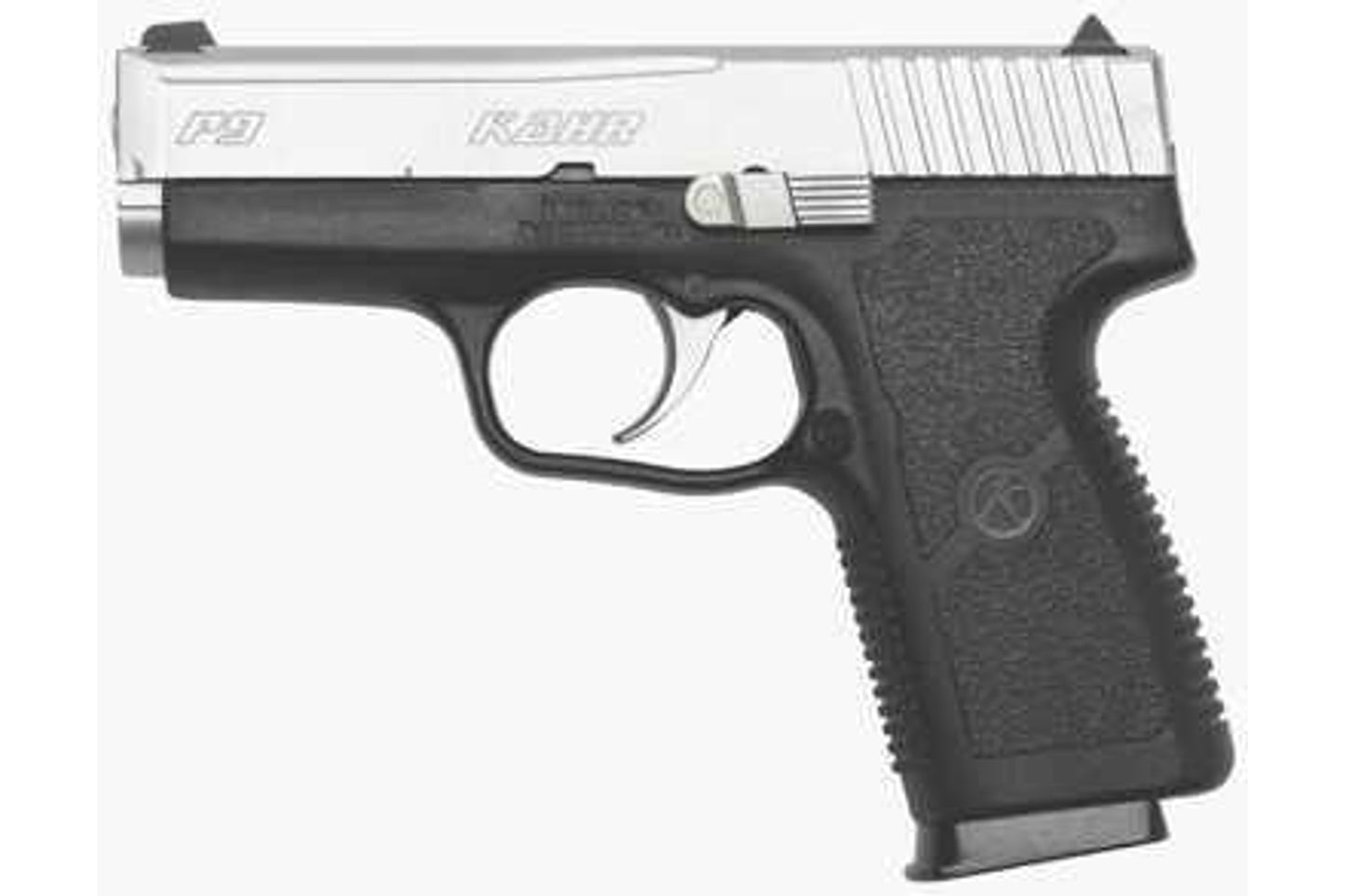 Kahr Arms P9 9mm Luger 3.5" Stainless Steel Black Poly 8Rd CA Legal Pistol KP9093NA