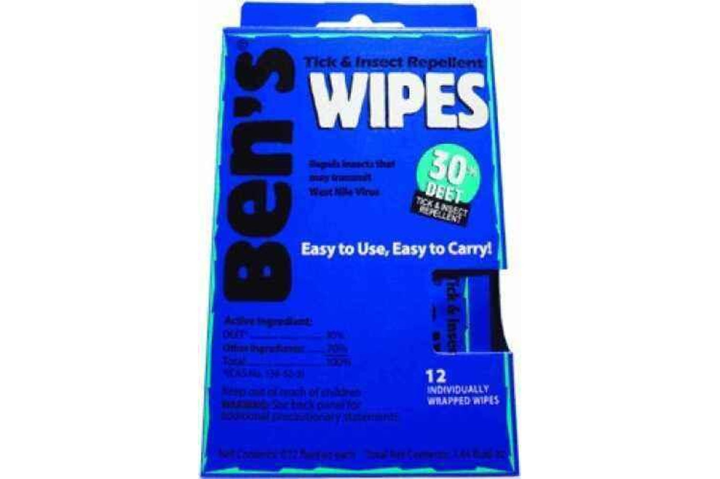 Bens / Tender Corp Adventure Medical 30% Wipes (1- 12 Piece Box) 0006-7085