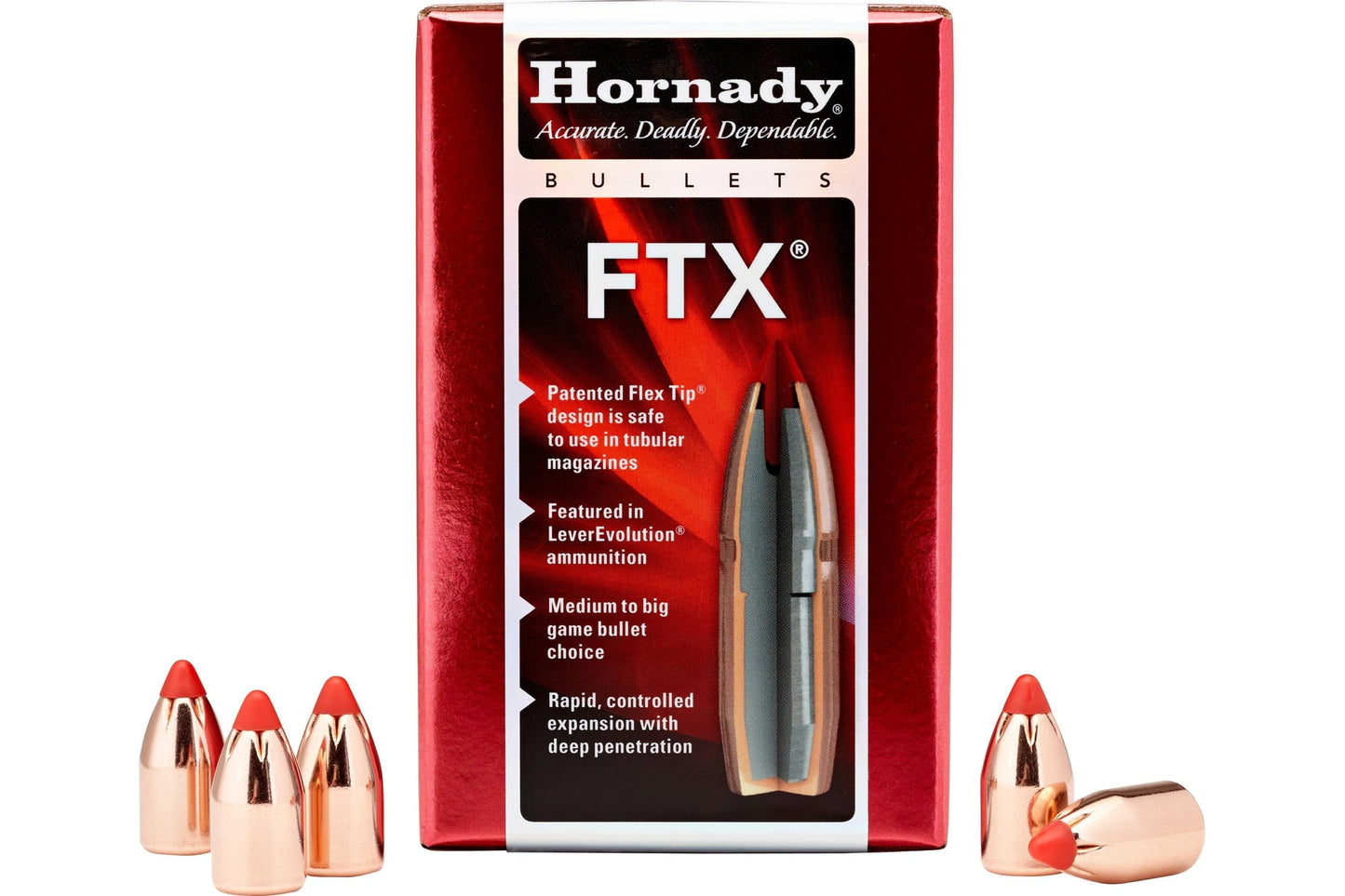 Hornady 45 Caliber Bullets .458" 325 Grains FTX (Per 50) 45015