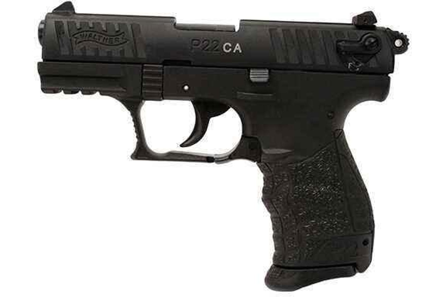 Walther P22 Pistol 22 Long Rifle 3.42" Barrel Black Semi Automatic CA 5120333