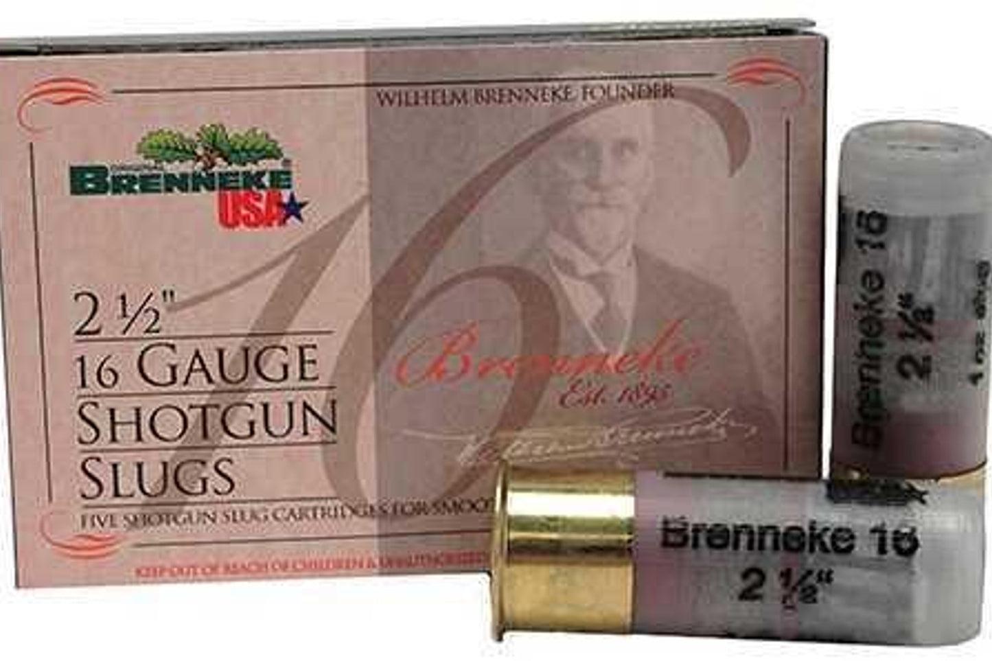 Brenneke 16 Gauge 2.5" .75 oz Slug (Per 5) Md: SL-161BR-1601920