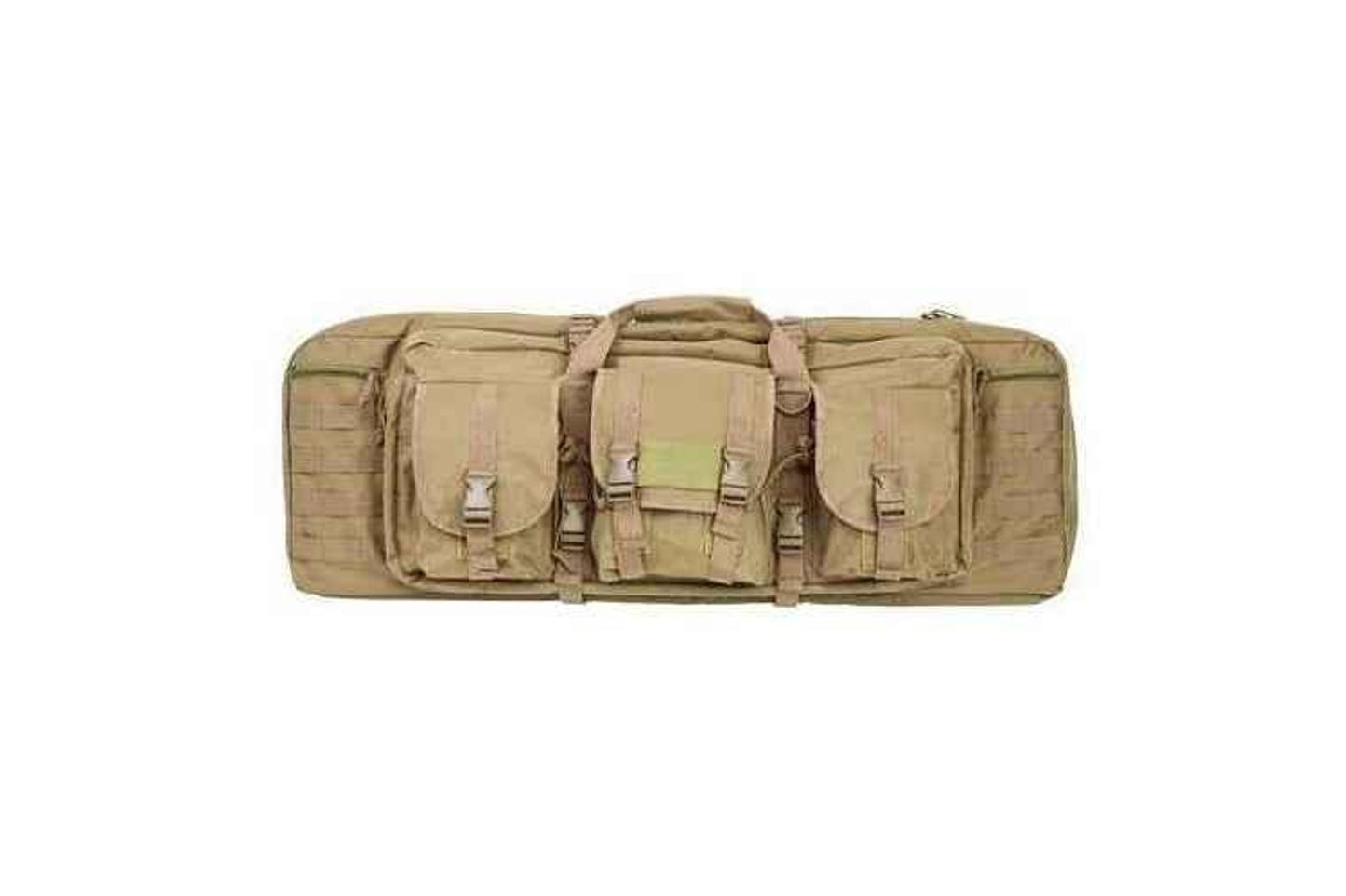 NCSTAR Double Carbine Case 36" Rifle Nylon Tan Exterior PALS Webbing Interior Padded with Thick Foam Accommodates