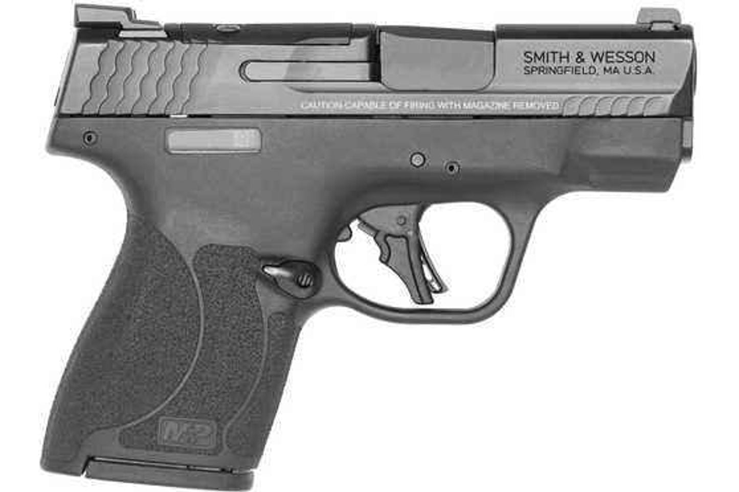 Smith & Wesson M&P9 Shield Plus Semi-auto Pistol 9mm Luger 3.10" Barrel 2-10Rd Mags Matte Black Frame Textured Polymer Grip Armornite Stainless Finish