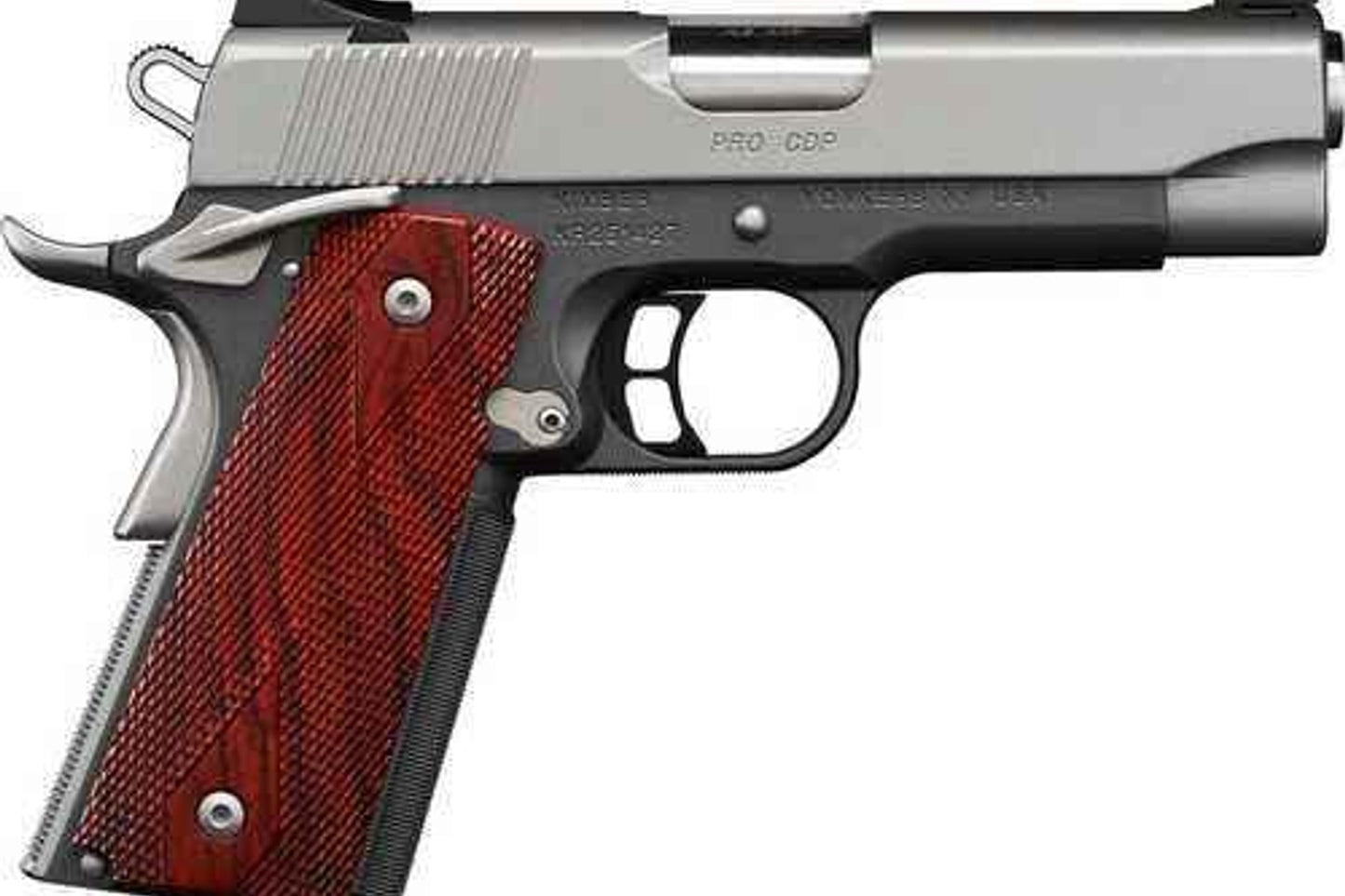 Kimber Pro CDP 45ACP Pistol in barrel 7 rd capacity 3-dot tritium night sights charcoal gray rosewood finish