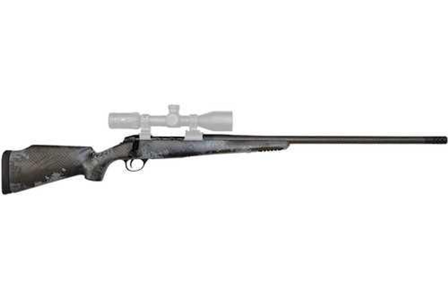 Fierce Firearms Carbon Rage 6.5 PRC Rifle 24" barrel 3 rd capacity Tungsten Cerakote Camo Fiber finish