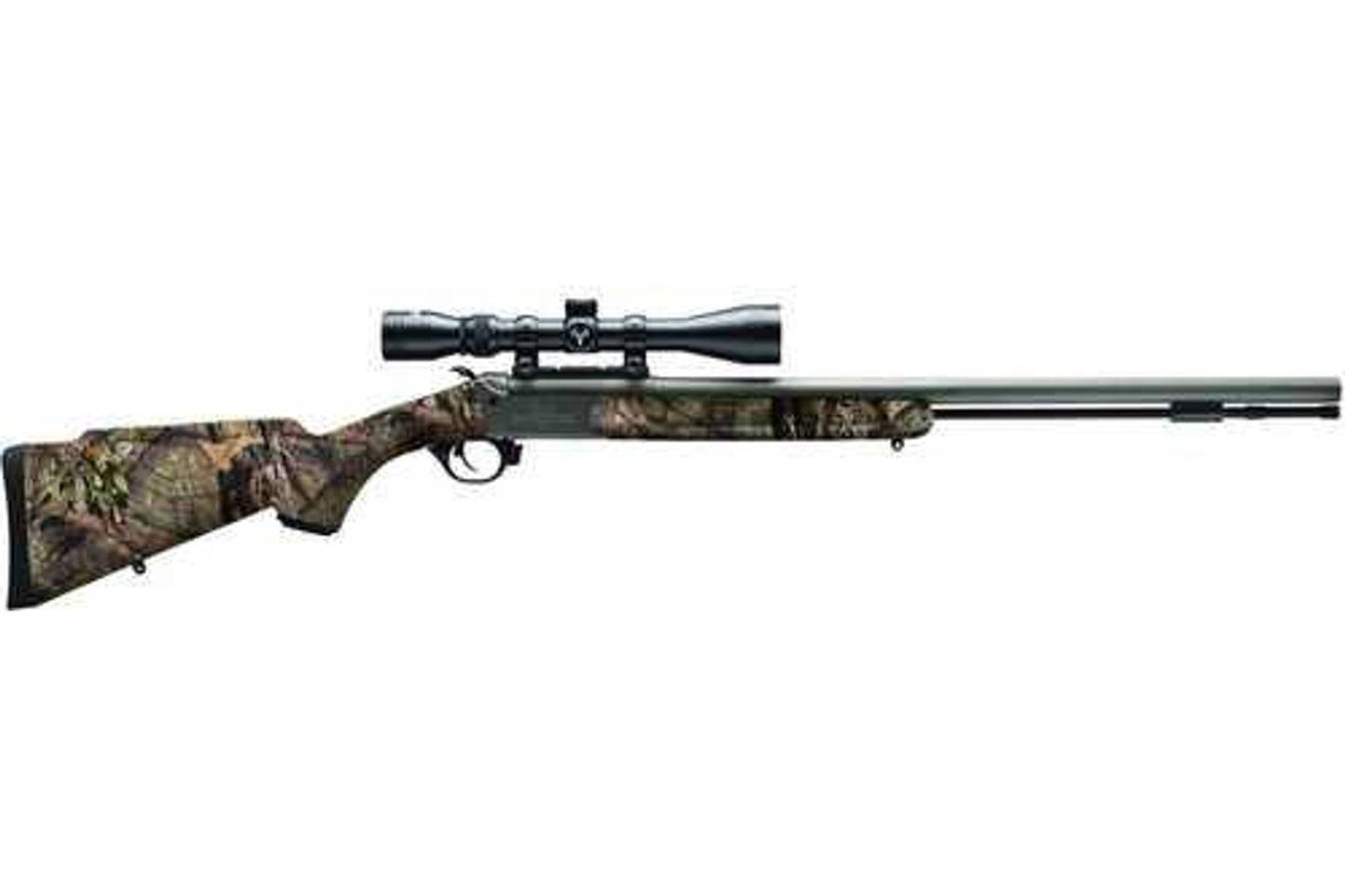 Traditions Firearms NitroFire 50 Cal 209 Primer rifle, 26 in barrel, 1 rd capacity, mossy oak break up country synthetic finish