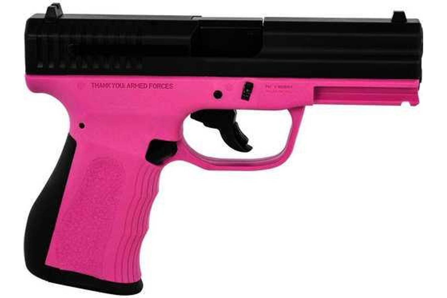 FMK Firearms Mach 9, 9mm Luger, 4 in barrel, 10 rd capacity, Pink, synthetic finish
