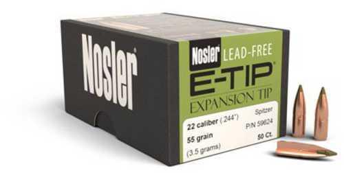 FALSEsler E-Tip Bullets 22 Caliber 55 Grains Spitzer Point Per 50 Md: 59624