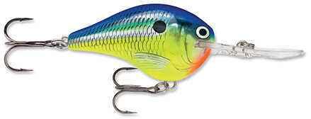 Rapala Dives-To Series Custom Ink Lure Size 16 2 3/4" Length Depth Number Treble Hooks Parrot Per