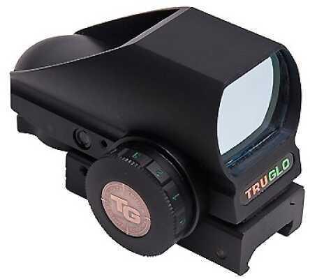 Truglo Tru-Brite Red Dot Picatinny Black 8 Reticle Choices Dual Color Illumination InFALSEvative Compact Design