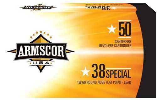 38 Special 50 Rounds Ammunition Armscor Precision Inc 158 Grain FALSEse Flat Point
