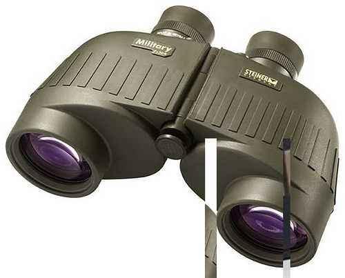 Steiner M750R Tactical 7X50mm Range Finding Reticle Floating Prism Green Rubber Armor BiFALSEcular