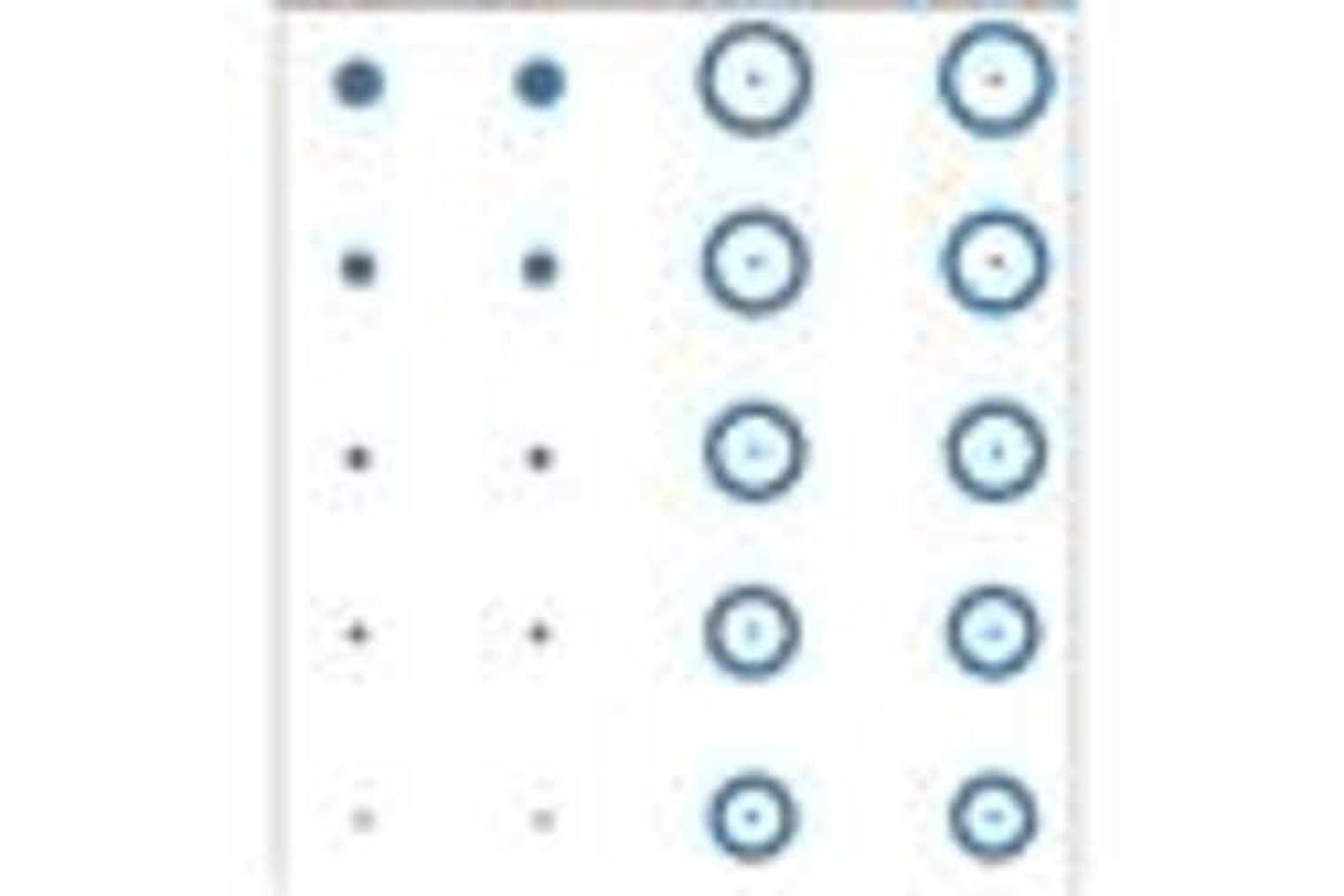 Gunstar Pro Series Chubbie Reticle Set Blue