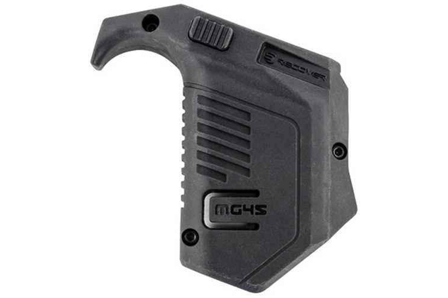 Recover Tactical Angled Mag Pouch Black Polymer For Glock 10mm Auto, 45 ACP Double Stack Magazines