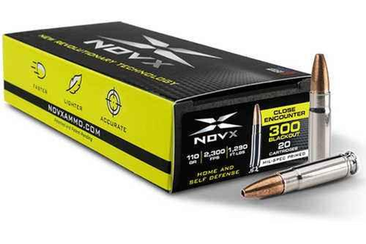 300 AAC Blackout 20 Rounds Ammunition Napier of London 110 Grain Lead Free