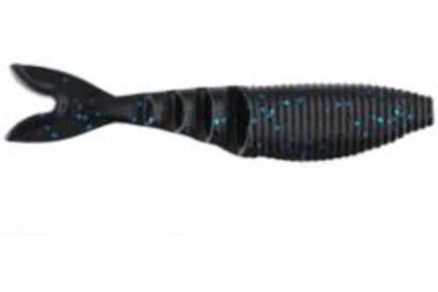 Gary Yamamoto Zako Swimbait 4in 6bag Black with large Blue Flake Model: 134-06-021