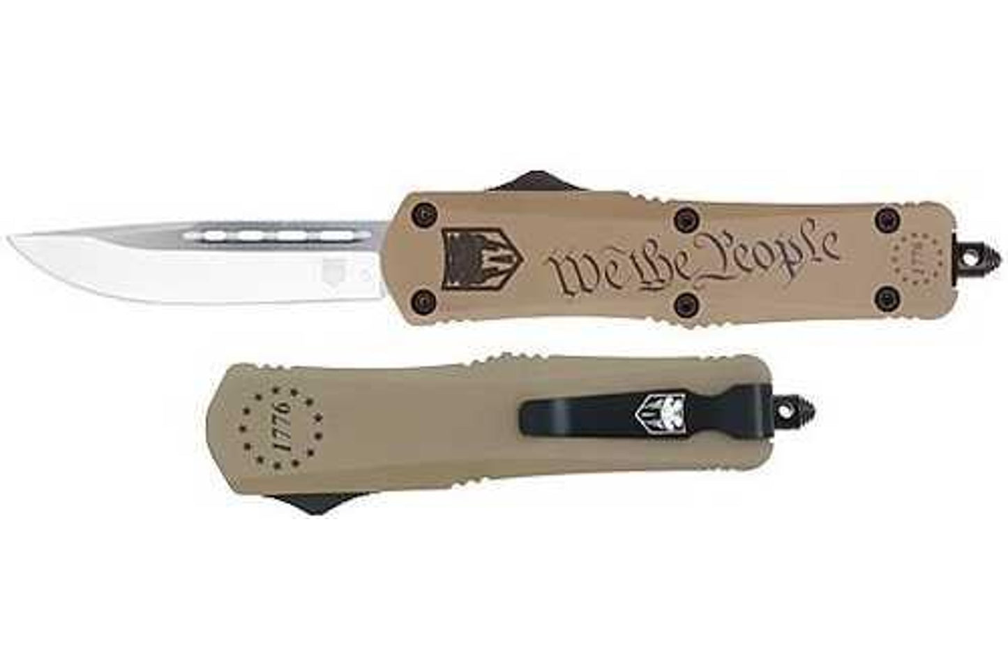 COBRATEC Medium FS3 OTF We The People 3" Dagger FALSEn Serrated
