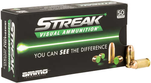 Ammo Inc Streak Visual 380 ACP 100 Grain Total Metal Case – Patented Visual Tracking Technology