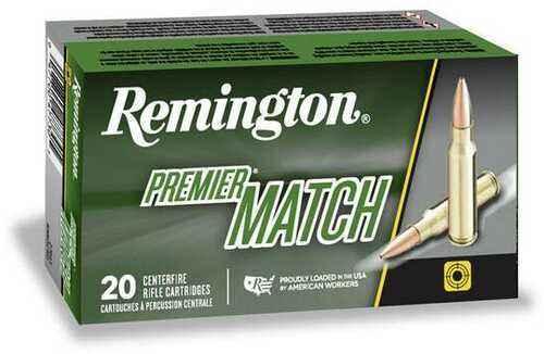 Remington Premier Match 223 Rem 52 Gr HPBT Ammo - 20 Rounds for Superior Match Shooting