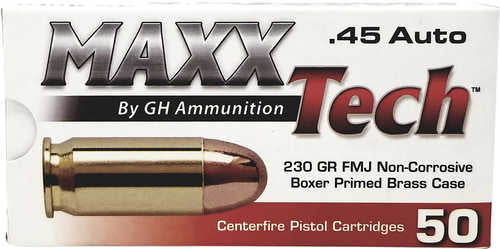 MaxxTech 45 ACP 230 Gr Full Metal Jacket – Consistent Accuracy and Performance