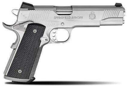 Springfied 1911-A1 Pistol 45 ACP 5" Barrel Stainless Steel Frame Fixed Combat Night Sights Semi Automatic CA Legal