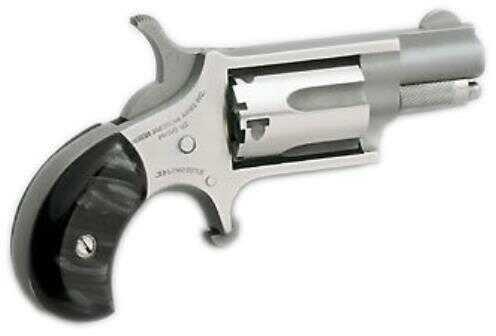 FALSErth American Arms Revolver MINI 22 Long Rifle Revovler 1-1/8" Barrel Stainless Steel Black Pearlite Grip 22 LR Pistol NAA-22LR-GP-B