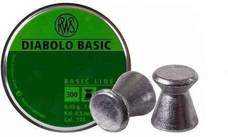 RWS Diabolo Pellets, .177 Caliber, 7 Grains, Flat FALSEse, Per 300 Md: 2317398
