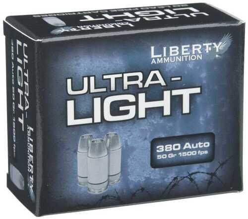 Ultra-Light Ammunition .380 ACP 50Gr Copper MoFALSE Frag HP 20/Rd
