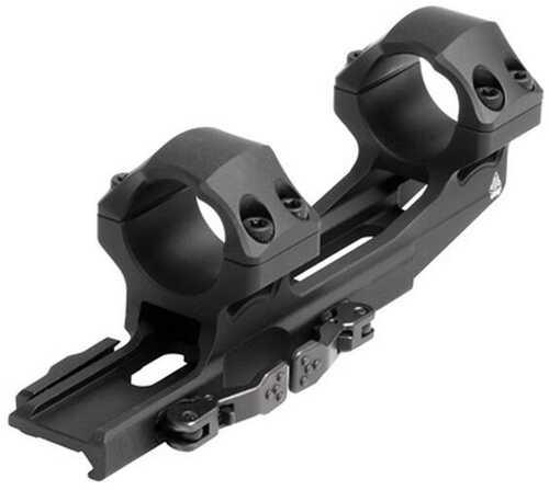 Leapers 1-Piece UTG Accu-Sync Qr Cantilever Mount 1" Medium w 50mm Offset - Matte Black - Western Gun Store