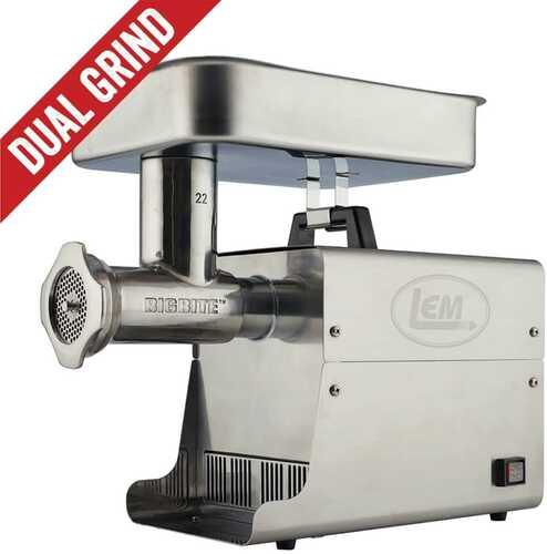Lem Products #22 Big Bite Dual Grind Meat Grinder - 1 HP - Western Gun Store