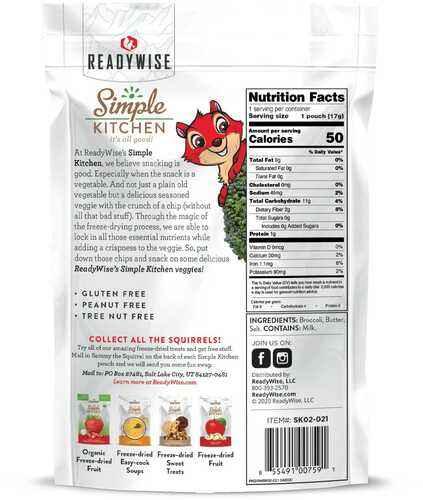 Readywise Simple Kitchen Buttered Broccoli - 0.6 Oz