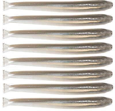 Z-Man TRD MinFALSEwz Soft Bait Lure 3 1/2" Length, Smelt, Package of 8