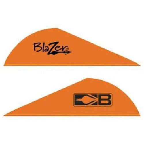 Bohning Archery Blazer Vanes 100pk Neon-Orange 2in 10832FALSE2