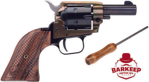Heritage Manufacturing Barkeep 22LR 3" Barrel SCROLLED Wood Grips 6-Shot