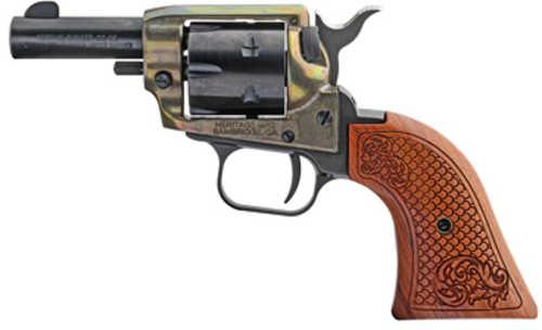 Heritage Rough Rider Barkeep Single Action Revolver 22LR 2" Barrel Alloy Blued Finish Vintage-look Wood Grips Fixed Sights 6 Rounds FALSE Ejector Rod (Includes Separate Pin with Handle)