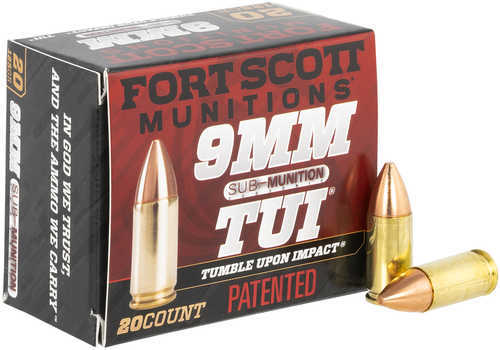 Fort Scott Munitions 9mm Luger 125 Grain Solid – Match Grade Self-Defense Ammo