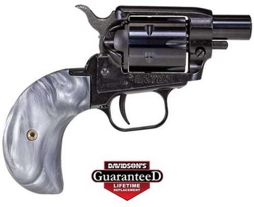Heritage Manufacturing Barkeep Boot Single Action Revolver .22 Long Rifle 1" Barrel 6Rd Capacity FALSEtch Sight Custom Grey Pearl Grips Black Finish