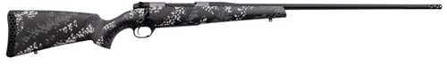 Weatherby Mark V Backcountry TI 2.0 Bolt Action Rifle 280 Ackly 24" Threaded Barrel 4Rd Capacity FALSE Sights Grey/White Carbon Fiber Camoflage Stock Graphite Black Cerakote Finish