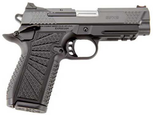 Wilson Combat SFX9 1911 Compact Semi-Auto Pistol 9mm Luger 4" Barrel (2)-15Rd Magazine Red Fiber Optic Front & U FALSEtch Rear Sights Black Armor Tuff Finish