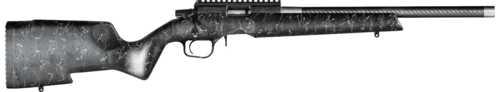Christensen Arms Ranger Bolt Action Rifle .22 Winchester Magnum Rimfire 18" Carbon Fiber Tension Barrel (1)-10Rd Ruger Rotary Magazine Black Composite Stock With Gray Webbing AFALSEdized Finish