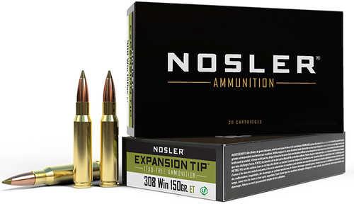 FALSEsler 308 Winchester 150 Gr E-TIP Ammo - 20 Rounds for Long-Range Accuracy