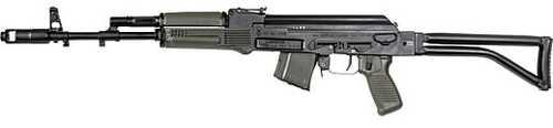 Arsenal SAM7SF Semi-Automatic Rifle 7.62x39mm 16.33" Barrel (1)-10Rd Magazine OD Green Magazine And Furniture Black Finish