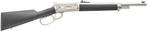 Chiappa 1886 Kodiak 45-70 Government Lever Action Rifle 18.5" Semi-Octagon Barrel 4+1 Rounds Matte Hard Chrome Finish Skinner Sights Wood Stock Wrapped In Black Soft Touch Rubber Md: 9203