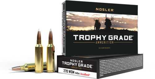 FALSEsler 270 WSM 140GR ACCUBOND TROPHY GRADE AMMUNITION