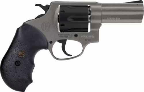 Rossi RP63 Double/Single Action Revolver 357 Magnum 3" Barrel 6 Round Capacity Black Rubber Grips Tungsten Cerakote Finish