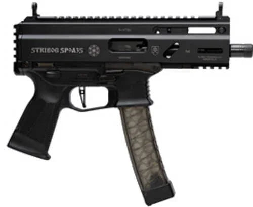 Grand Power Stribog SP9A3S Semi-Automatic Pistol 9mm Luger 5" Threaded Barrel (3)-30Rd Magazines FALSEn-Reciprocating Charging Handle Matte Black Finish