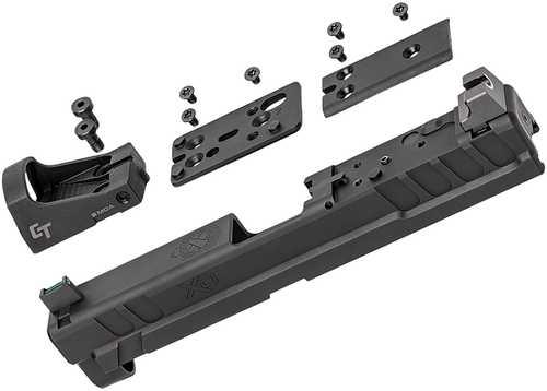 Springfield Xd Slide Assembly With Crimson Trace Ct1500 Red Dot Fits 4" 9mm AFALSEdized Finish Black Xd4903
